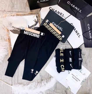 Quần legging cạp chữ cho bé gái
