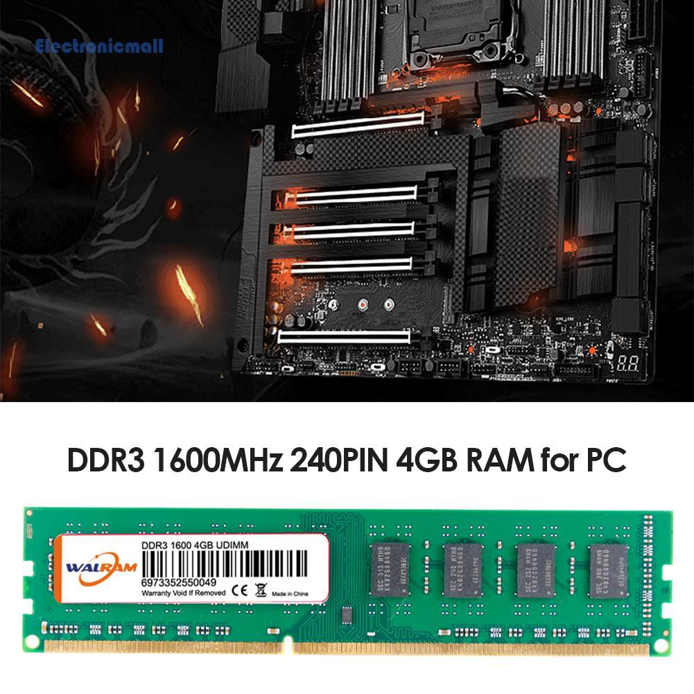 Mô Đun Bộ Nhớ Điện Từ 240 Pin 4gb Ddr3 Ddri 1600mhz | BigBuy360 - bigbuy360.vn