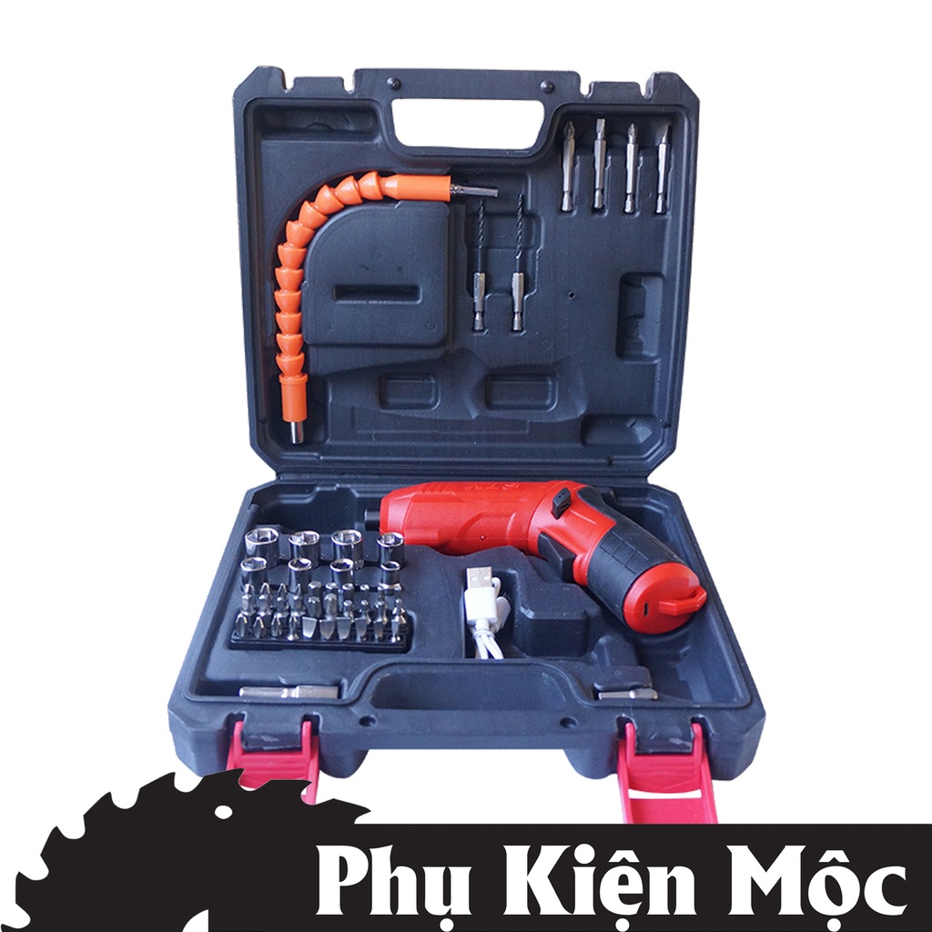 Bộ Dụng Cụ 47 Chi Tiết Máy Khoan Pin Cầm Tay Đa Năng