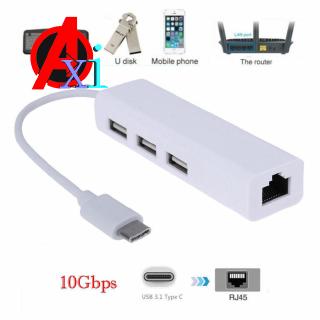 Cáp chuyển đổi usb-c usb 3.1 type c sang usb rj45 ethernet lan cho macbook pc
