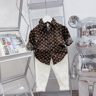 Áo sơ mi bé trai dài tay size đại