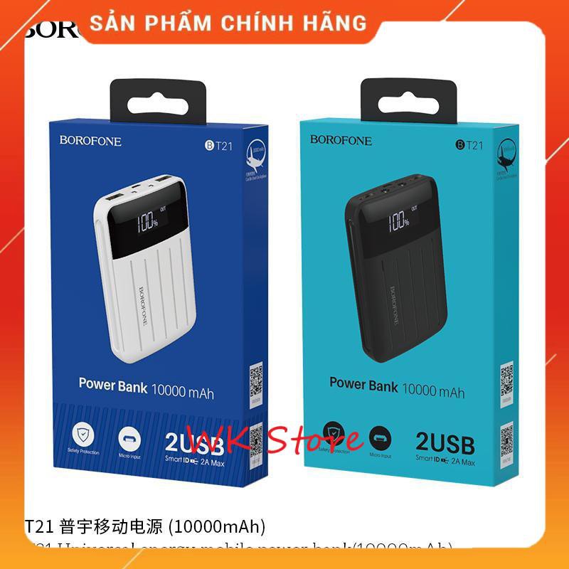 Sạc dự phòng siêu nhỏ gọn Borofone BT21 10.000 mAh chính hãng (BH 1 năm)