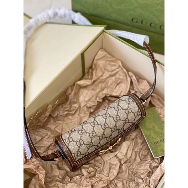 Túi đeo chéo nữ thương hiệu Gucci GC cao cấp dáng chữ nhật phom cứng
