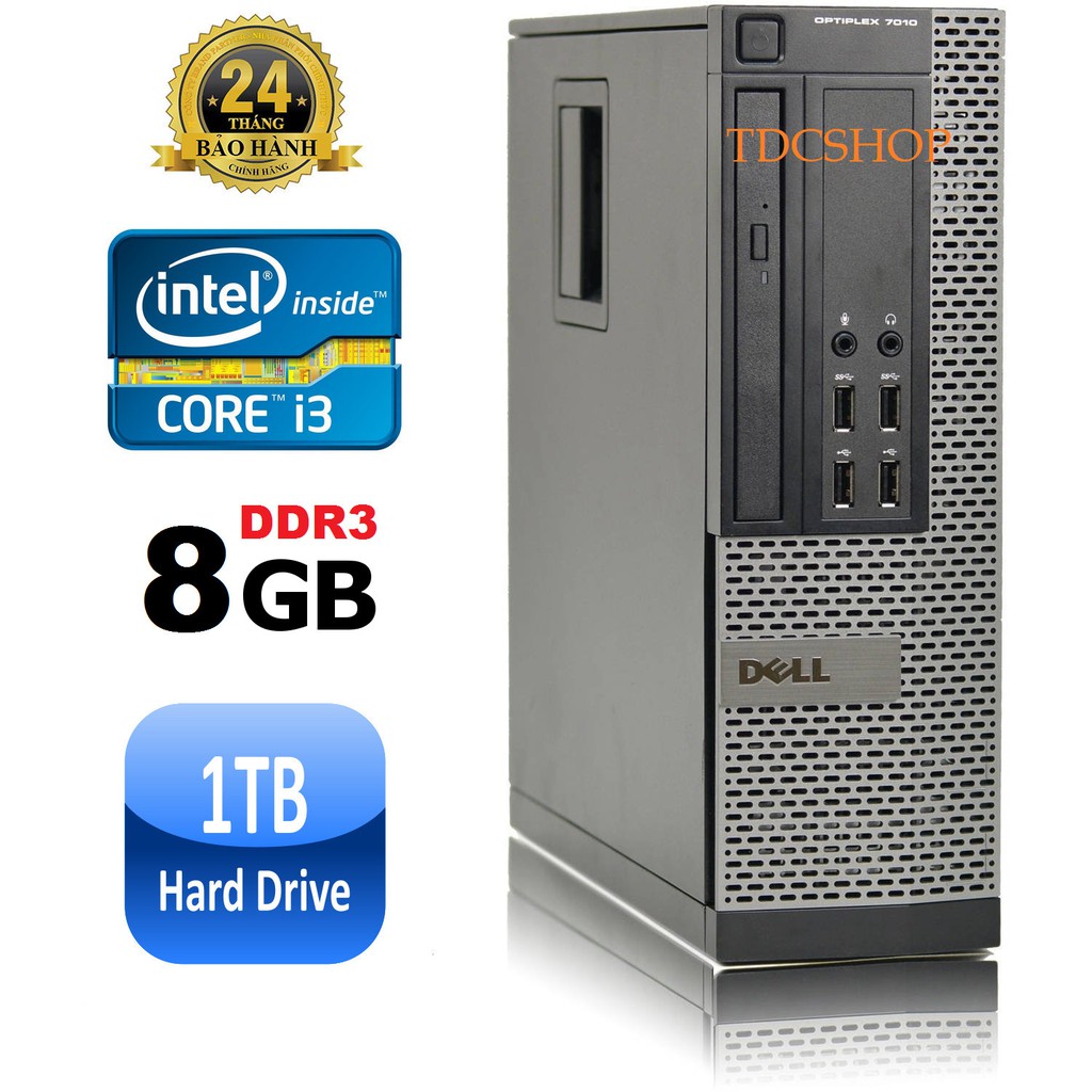 Máy tính để bàn Dell Optiplex 7010 intel CORE I3 3220, RAM 8GB, SSD 120GB, HDD 500GB. Bảo hành 24 tháng. | BigBuy360 - bigbuy360.vn