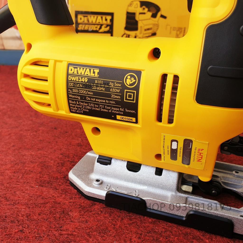 Máy cưa lọng cầm tay 650W DEWALT DWE349 (BH 3 năm)