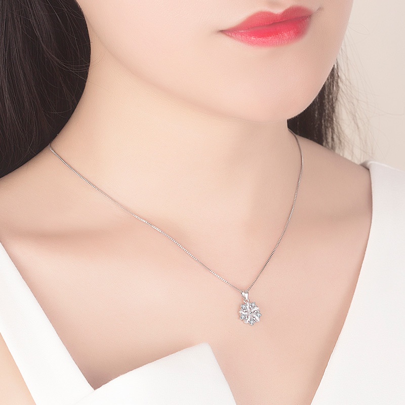 Mặt dây chuyền bạc đính đá và ngọc trai giả 30 kiểu khác nhau cho nữ