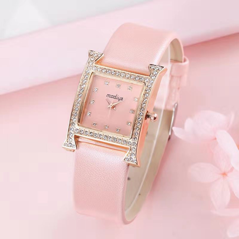 Đồng hồ thời trang nữ Modya MDA293 mặt chữ H cực đẹp dây da mềm, 4 màu dể dàng phối đồ | BigBuy360 - bigbuy360.vn