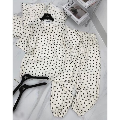 Sét bộ Chấm Bi tiểu thư quần dài