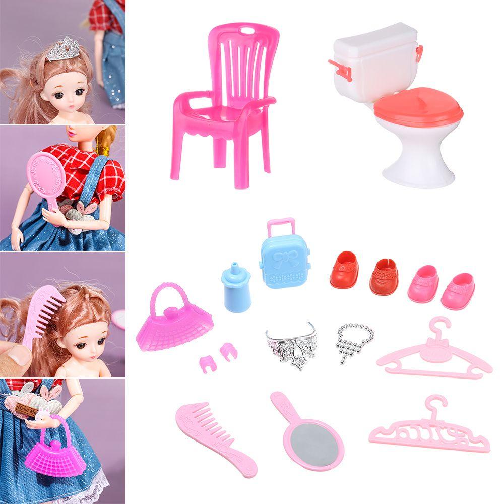 SUSANS 1 Bộ Móc Treo Quần Áo Búp Bê Bằng Nhựa