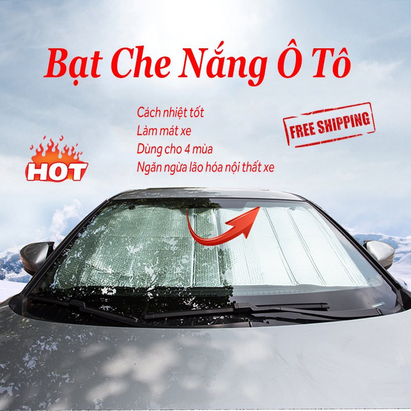 Bạt Che Nắng Ô Tô, Thảm Che Kính Lái Xe Hơi LEON OFFICIAL