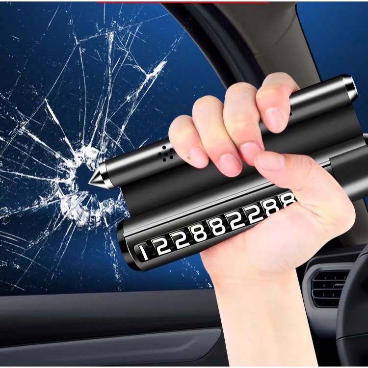 Bảng Số Điện Thoại,Thẻ Đỗ Xe Tích Hợp: Giá Đỡ Điện Thoại -Búa Phá Kính thoát hiểm.