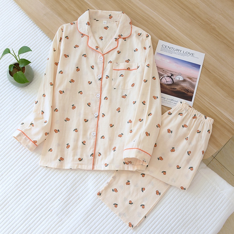 Pijama thô đũi dài tay, bộ mặc nhà nữ chất liệu thô đũi thoáng mát