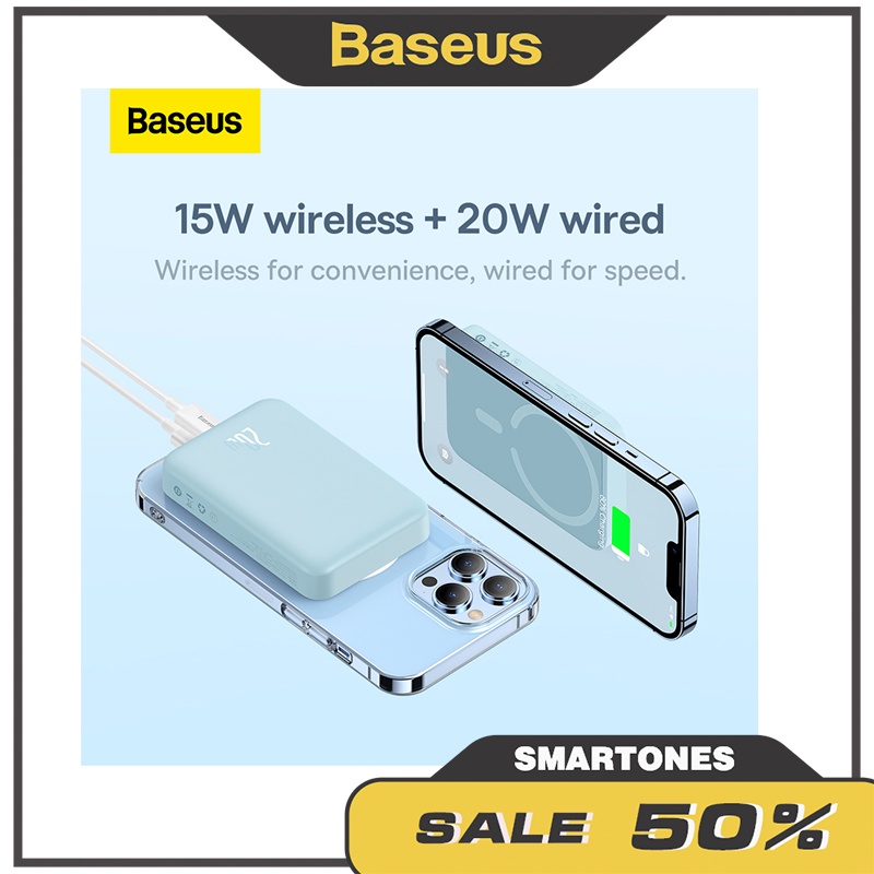 Sạc Dự Phòng Baseus Magnetic Mini 6000mAh /10000mAh sạc không dây 15W  Cho iP 14 13 12 Series