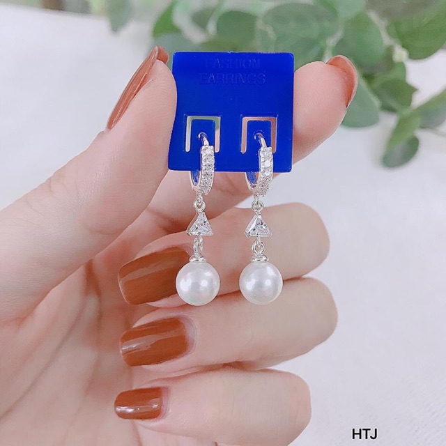 BÔNG TAI BẠC S925 CAO CẤP - BÔNG KÈM TRAI ĐÁ