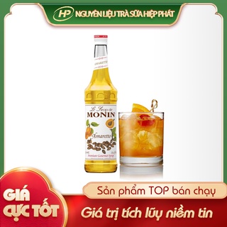 Syrup MONIN Rượu Amaretto - 700ml - [HẠNH NHÂN - MƠ] - SP010278 - Nguyên liệu trà sữa HIỆP PHÁT