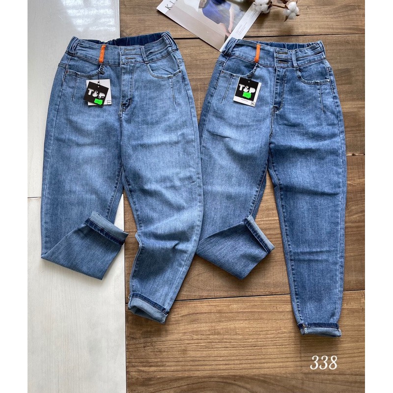 quần jean baggy lưng thun cao cấp bigsize 60-82jg vải co dãn 4 chiều