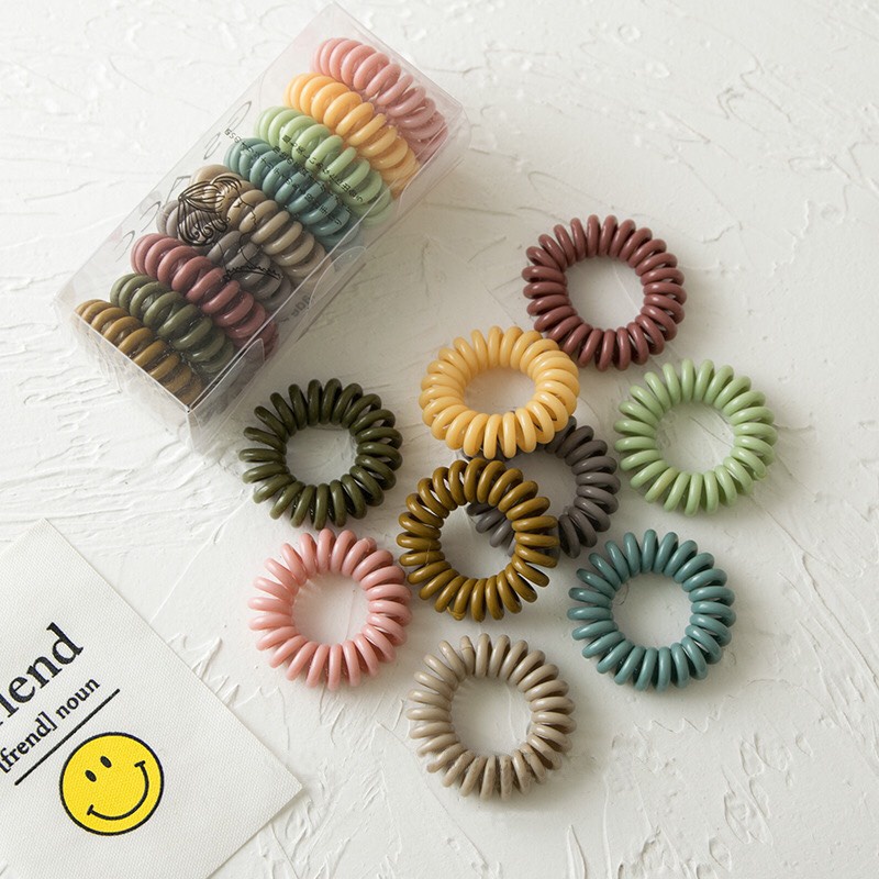 Set 9 cột tóc lò xo phong cách Hàn Quốc Mua Tất (muatatshop)