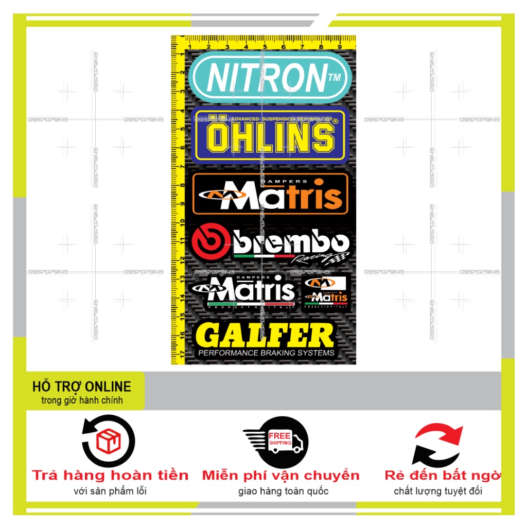 LOGO STICKER DÁN XE MÁY MINI M8 - SHINDECAL2