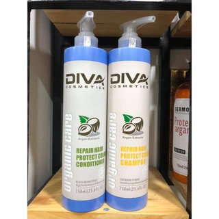 DẦU GỘI XẢ DIVA PHỤC HỒI VÀ BẢO VỆ MÀU NHUỘM 750ML*2 (MẪU MỚI NHẤT)