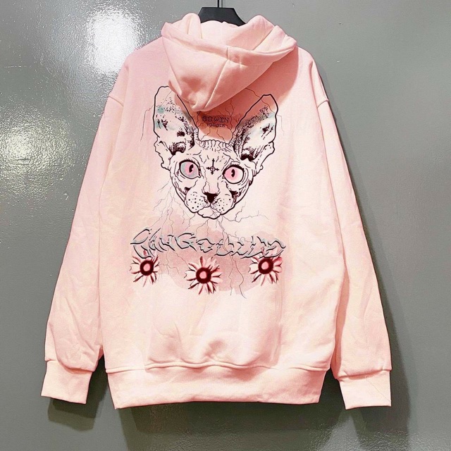 ÁO HOODIE IN HÌNH MÈO KUTE PHÔ MAI VE