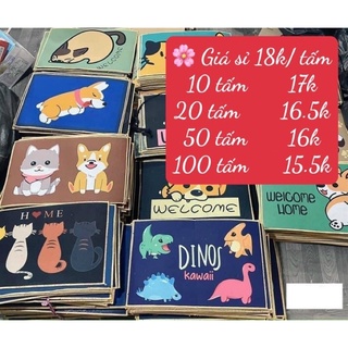 Thảm lau chân hình thú 3d