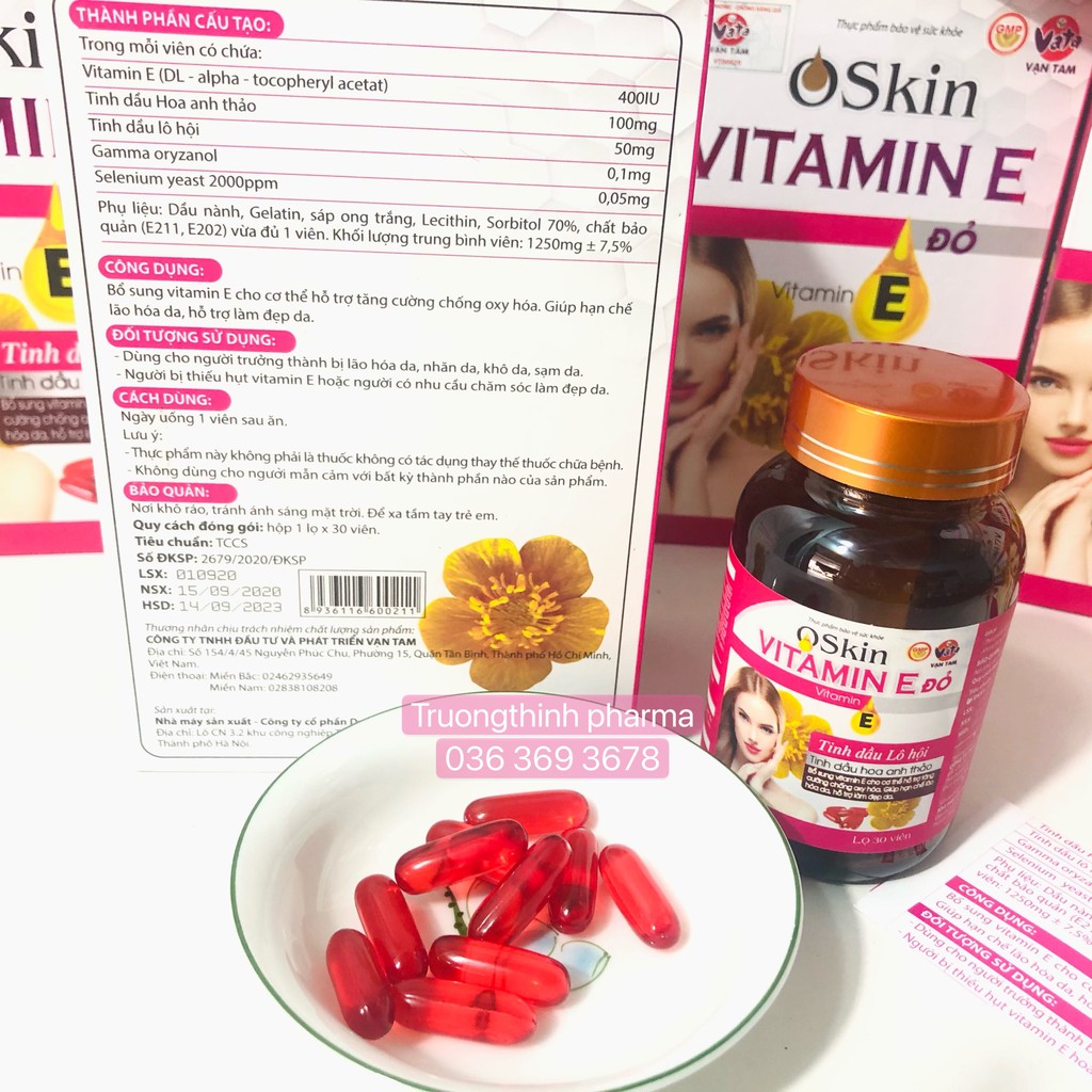 OSkin Vitamin E đỏ | Thế Giới Skin Care