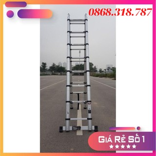 THANG NHÔM RÚT ĐÔI 6.4M - BH 24 THÁNG