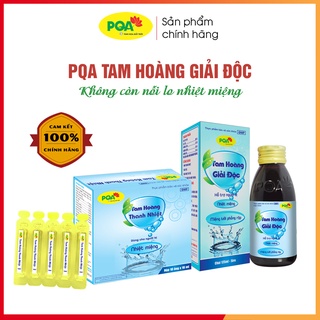 Siro PQA Tam Hoàng Giải Độc Thanh nhiệt Giải độc Giải nhiệt cơ thể Hỗ trợ điều trị nhiệt miệng, lưỡi Hộp 125ml