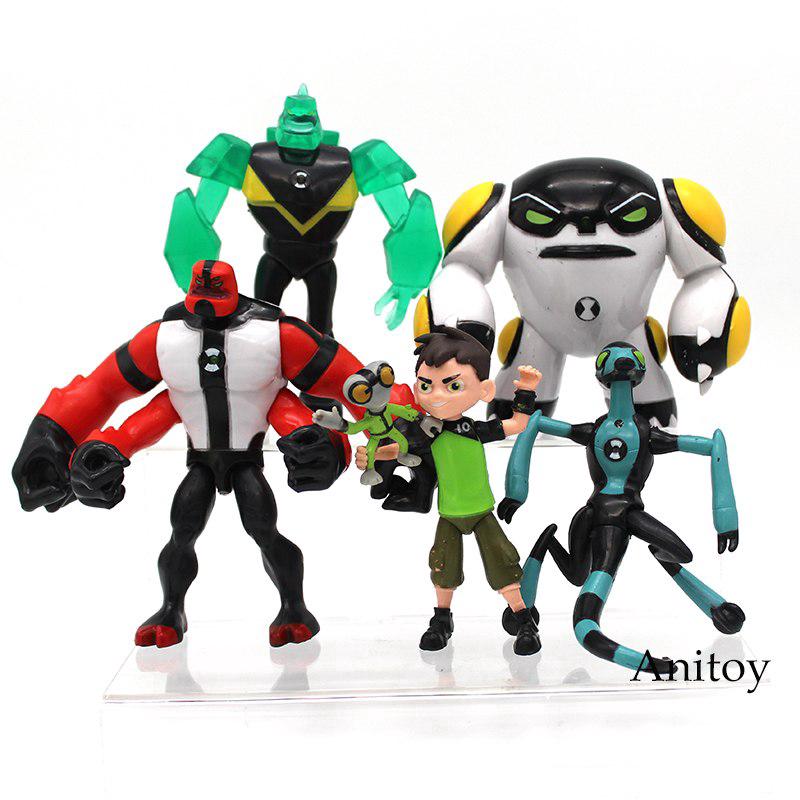 Bộ 9 đồ chơi mô hình nhân vật trong phim hoạt hình Ben 10
