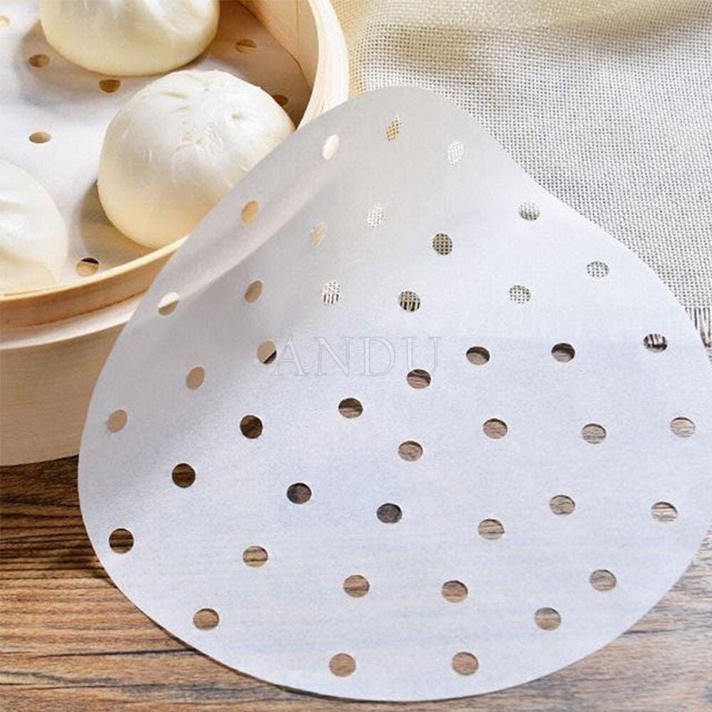 Combo 100 Tờ Giấy Nến Cho Nồi Chiên Không Dầu, Giấy Nến Đục Lỗ Chống Dính