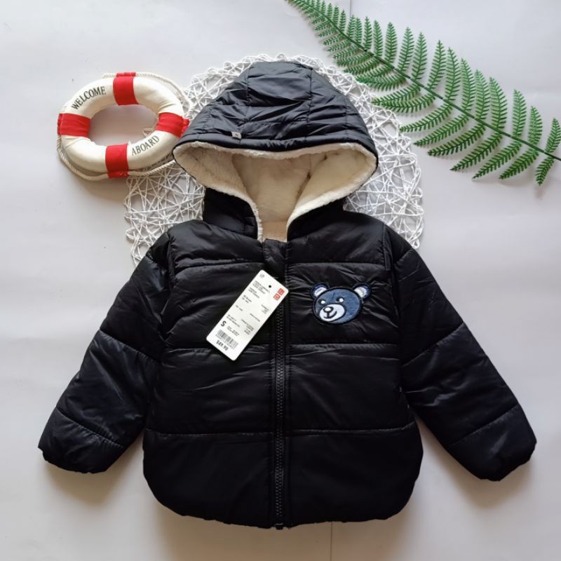 Áo phao LÔNG Gấu siêu ấm cho bé