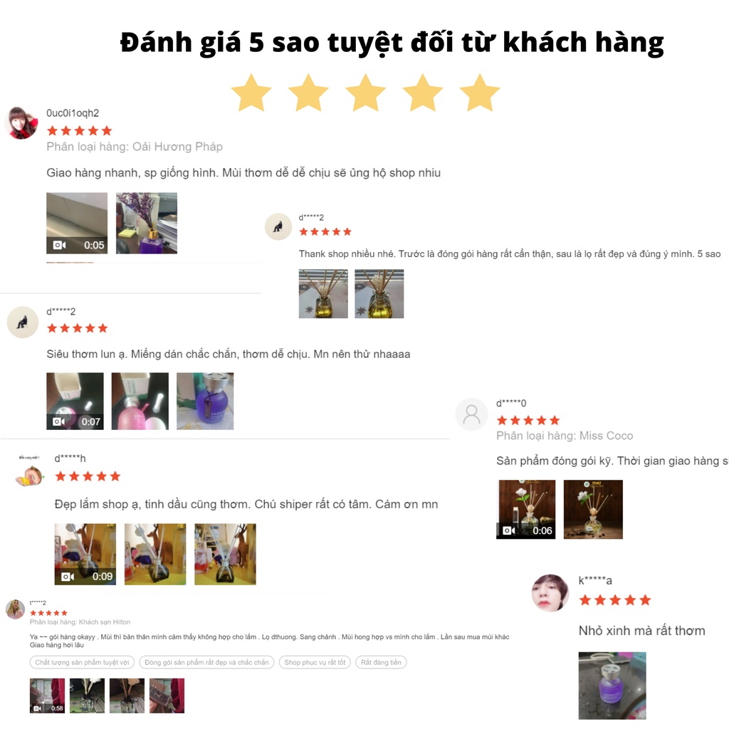 Tinh Dầu Thơm Phòng Lọ Khuếch Tán Nước Hoa WIACHNN Thơm Để Phòng Thiên Nhiên Thơm Phòng Ngủ 100ML KT02