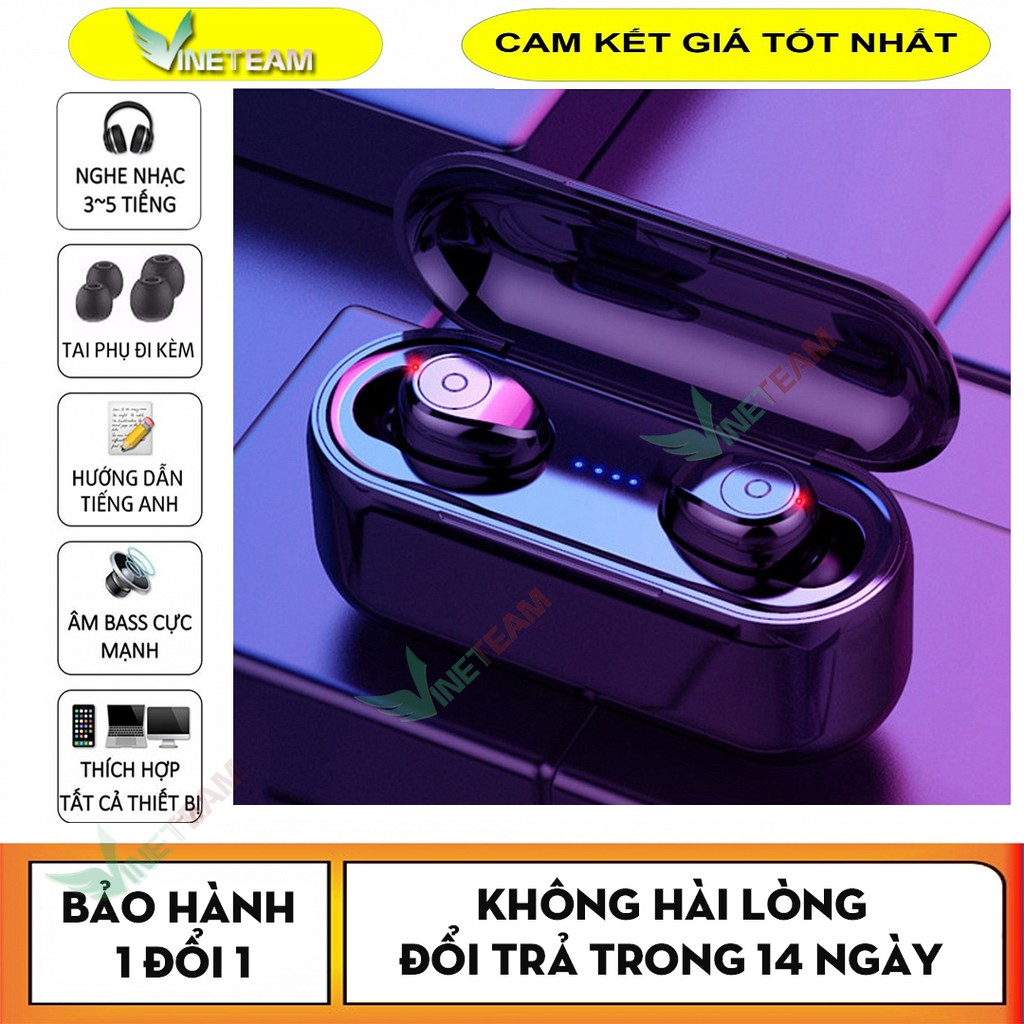 Tai nghe Bluetooth kiêm pin sạc dự phòng Amoi F9 5.0 -dc3525