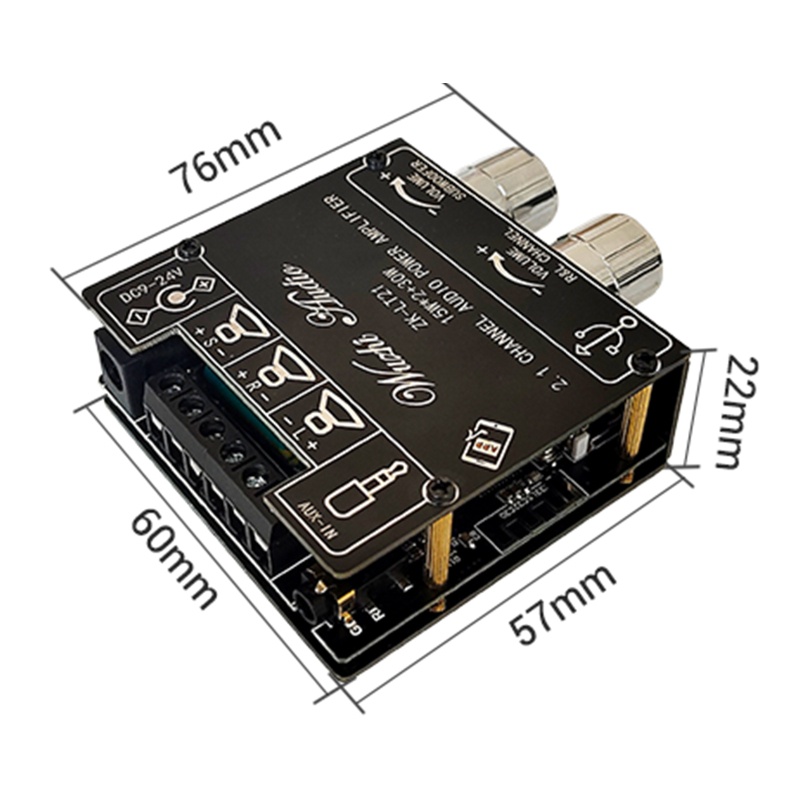 Bảng Mạch Khuếch Đại Âm Thanh ZK-LT21 Bluetooth 2.1 Kênh Cho Máy Chiếu