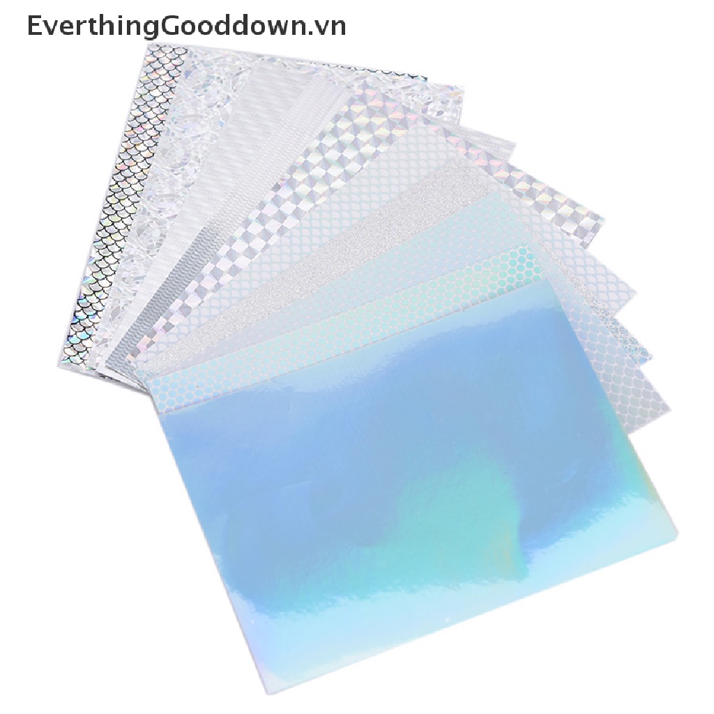 Everthinggooddown 2 Miếng Dán Mồi Câu Cá Giả Bằng Kim Loại Hình Vảy Cá Nhân Tạo