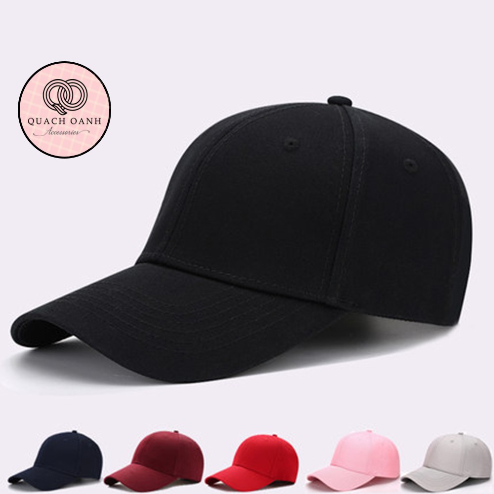 [Mã SKAMCLU8 giảm 10% cho đơn từ 100K] Mũ lưỡi trai bóng chày trơn cá tính unisex – CAP15