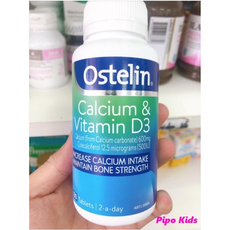 OSTELIN CALCI VITAMIN D3 130 VIÊN - Canxi ostelin bầu 130v - Bổ sung canxi giúp chắc khỏe xương khớp