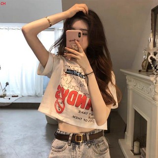 Áo thun nữ croptop in chữ candy