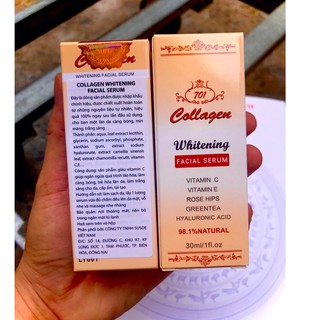 ( chính hãng, TEM ĐỎ) SERUM DƯỠNG TRẮNG DA GIẢM THÂM NÁM COLLAGEN PLUS VIT E, dòng tem đỏ 5 sao