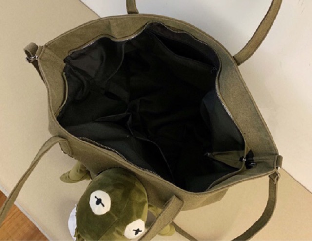 Túi vải tote Chân ếch kích thước lớn cực yêu đã có mặt tại shop