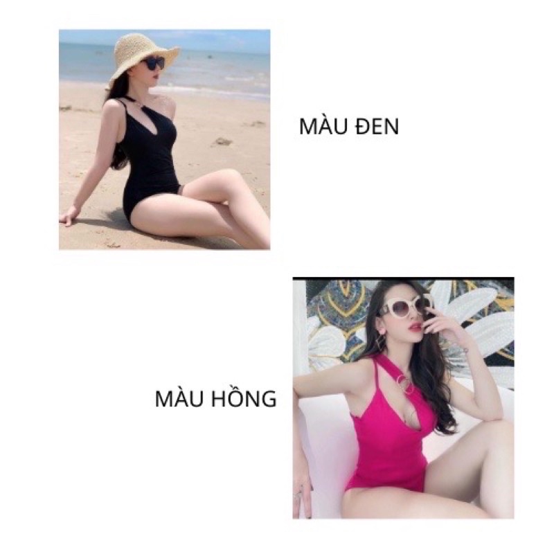 Bikini đồ bơi nữ đi biển một mảnh phối khoen lệch vai sang chảnh BIKINI SUNSHINE MS-10 | BigBuy360 - bigbuy360.vn