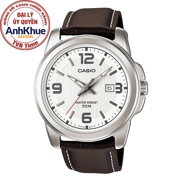 Đồng hồ nam dây da Casio Standard chính hãng Anh Khuê MTP-1314L-7AVDF (44mm)