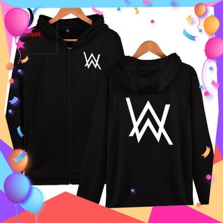 SALE- Áo Khoác Hoodie Phối Khóa Kéo Kiểu Alan Walker Cá Tính Cho Nam - BIBO STORE