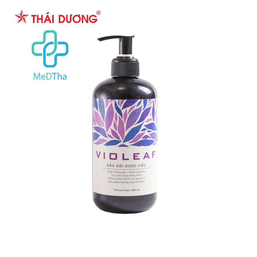 Dầu Gội và Dầu Xả Dược liệu Violeaf - Giảm Rụng Tóc, Dưỡng Tóc, Mượt Tóc, Sạch Gàu (Chai 480ml) [Chính Hãng]