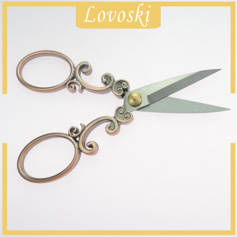 Kéo Inox 5.12 &quot;Họa Tiết Hoa Thêu Phong Cách Vintage