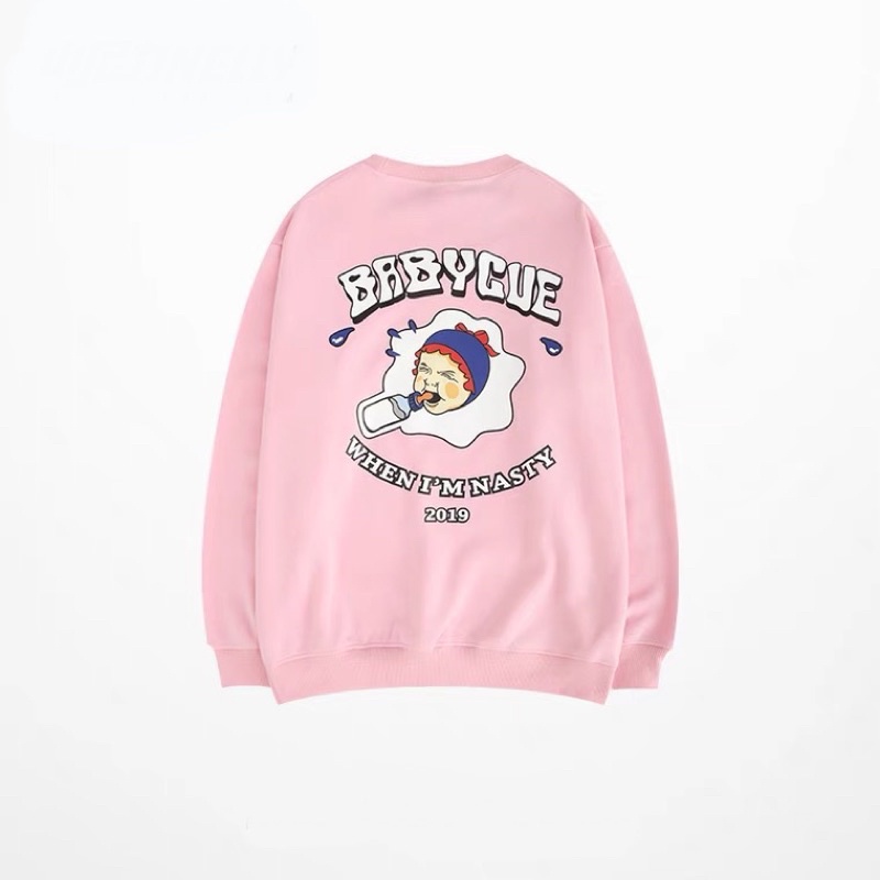 ÁO SWEATER UNISEX BABY GUE FORM RỘNG VẢI NỈ 40-70kg