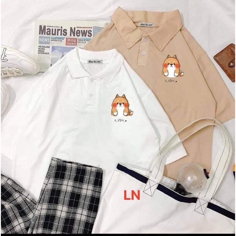 Áo polo mèo má đỏ DA3