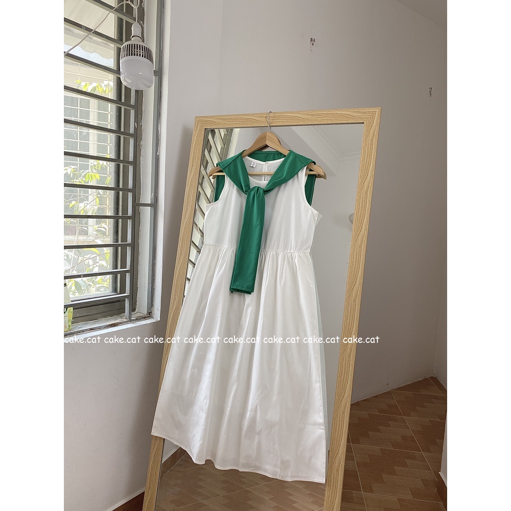Đầm Váy Sát Nách Kèm Khăn Xinh Tươi Mùa Hè