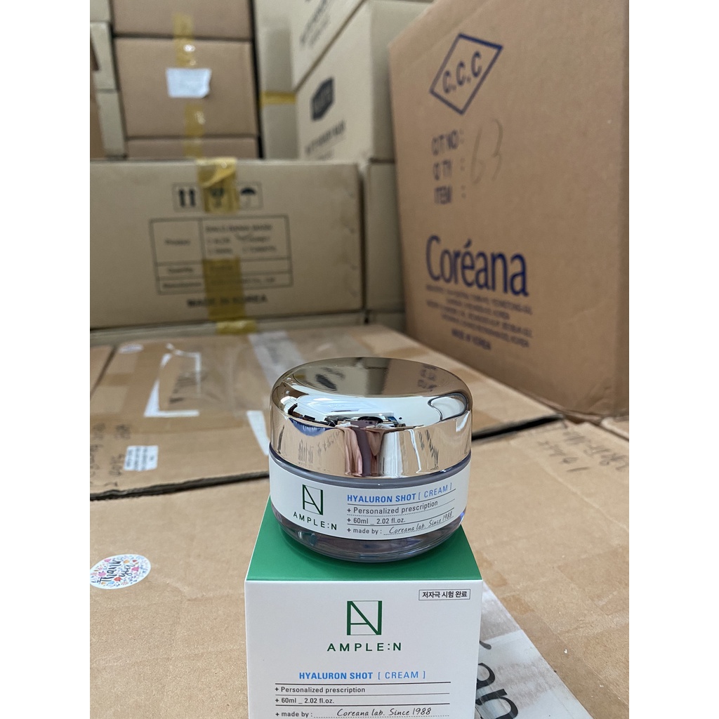 Kem Dưỡng Ẩm Dành Cho Da Khô Ample:N Hyaluron Shot Cream 60ml