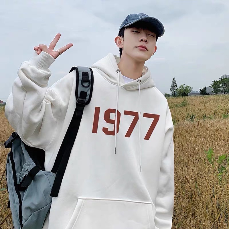 (Ảnh Thật) Áo Khoác Hoodies 1977 - Chất Nỉ Mát - Thời Trang Chống Nắng Hàn Quốc
